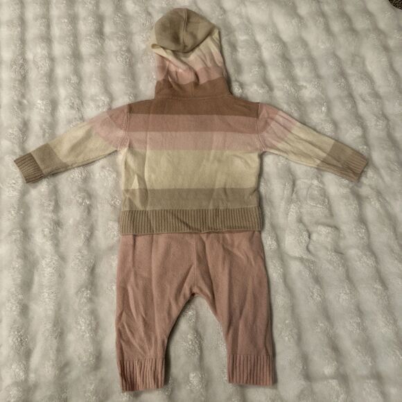 Archer’s Bow 6-9 Months 100% Cashmere  Baby Romper Outfit Pink Girls One Piece - Picture 8 of 12